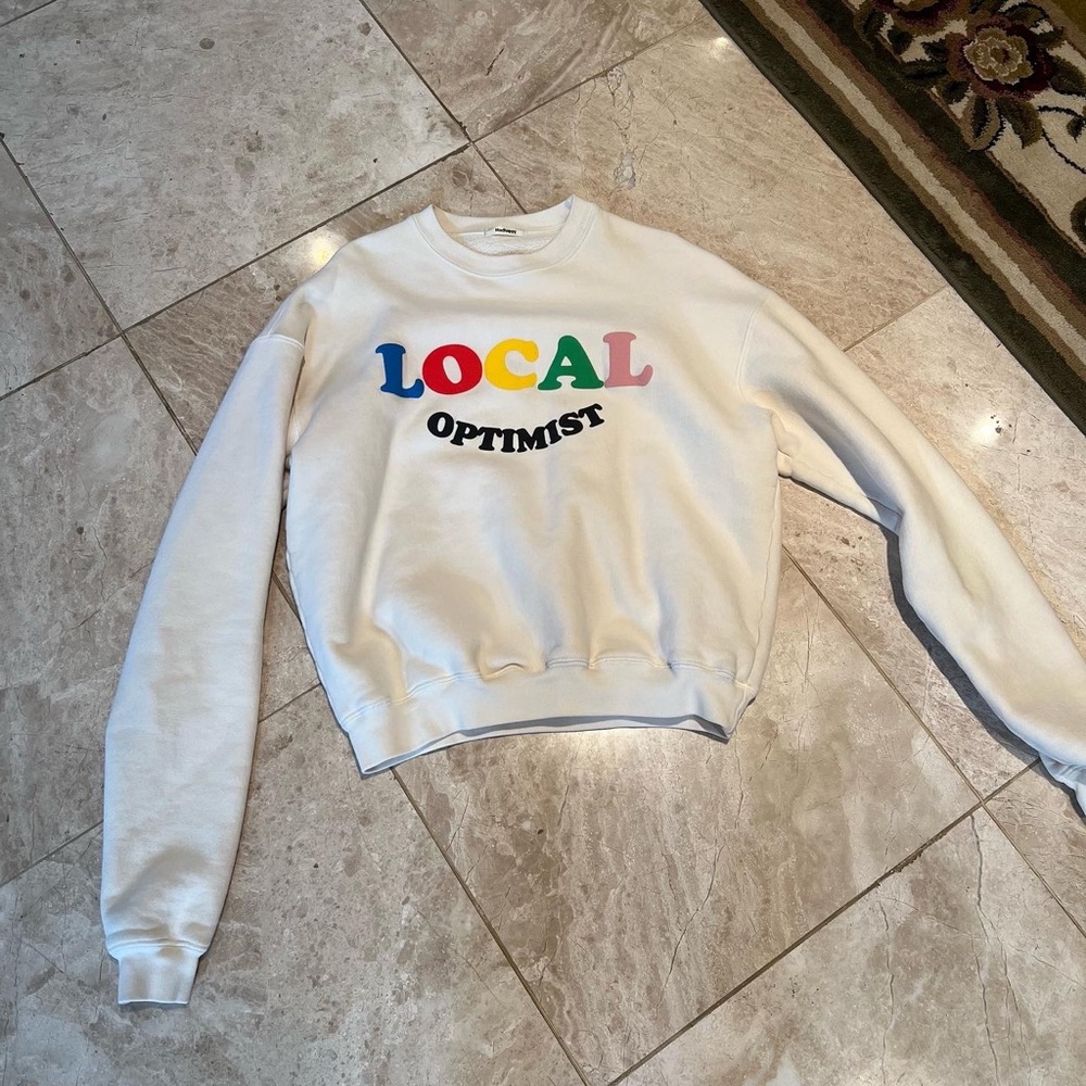 Madhappy White Local Optimist Sweater